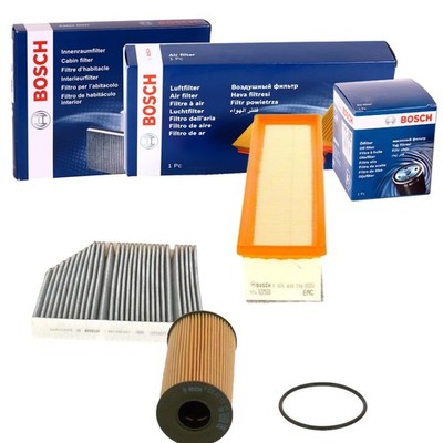 BOSCH FILTER INSPEKTIONSPAKET passend für MERCEDES W205 S205 C180 200 BLUE TEC
