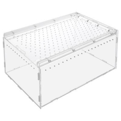 11.81x7.87x5.91 Inch Reptile Breeding Box Feeding Container Aquarium Terrarium
