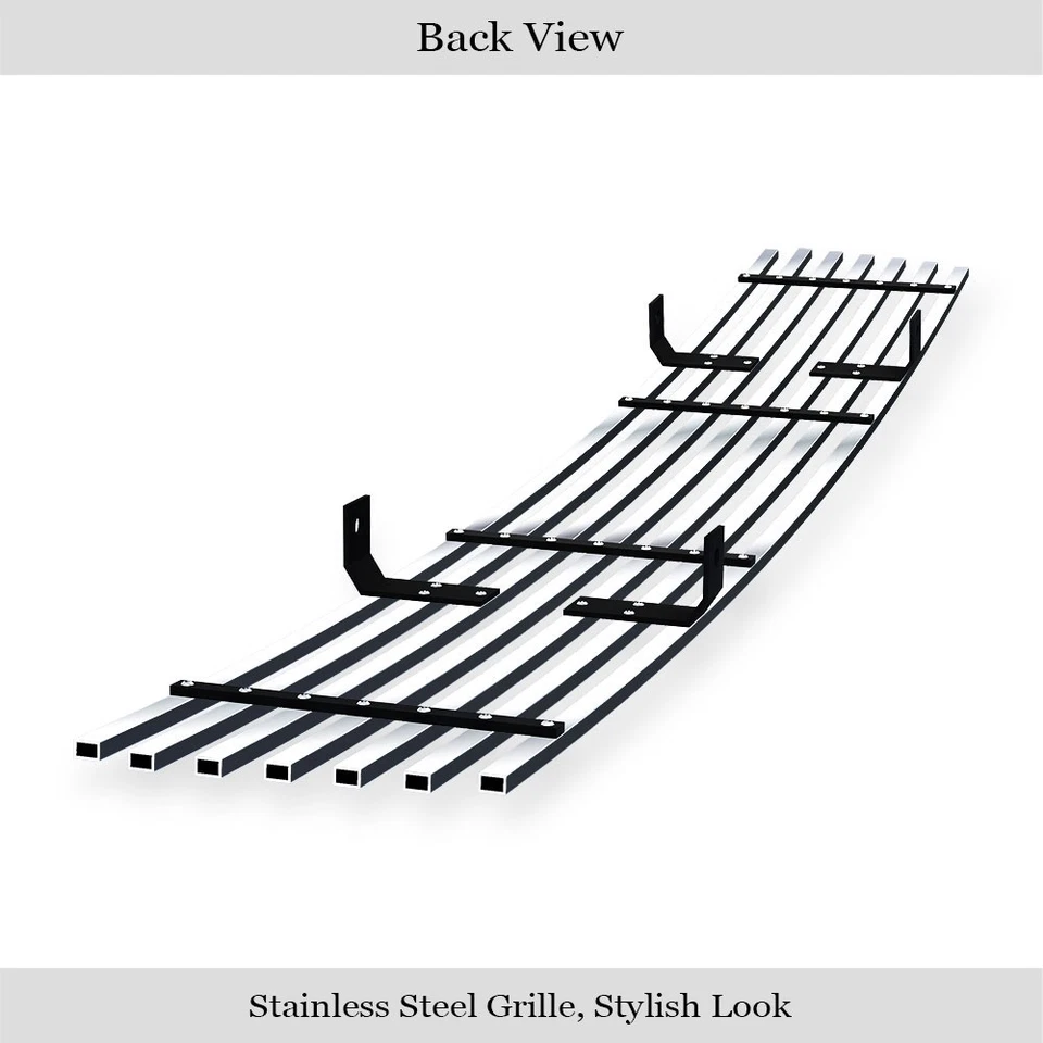 Para Chevy Caprice 1991-1996 Inserto de parrilla de billet superior de acero inoxidable Foto 3 de 4