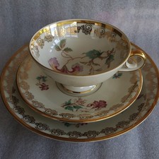 Mitterteich Bavaria 1931 to 1945 Trio of Tea Cup, Saucer, Plate 