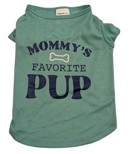 Dog T-shirt Size S "Mommy's Favorite Pup" Lightweight- Very Clean Condition 