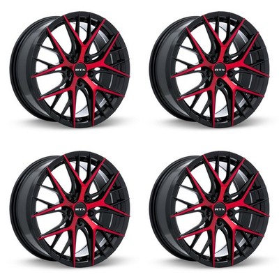 Set of 4 18in Black Wheel Rims for 2002+ Eagle, RTX8EA2 18x8 5x114.3 ET40 5bolts