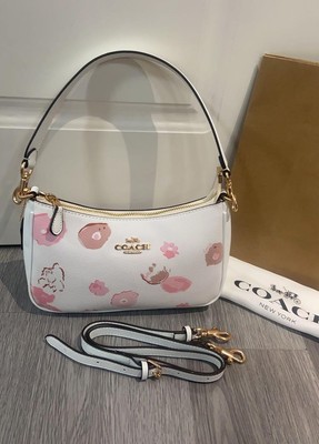 COACH Teri Shoulder Bag Floral Print Chalk CR746 