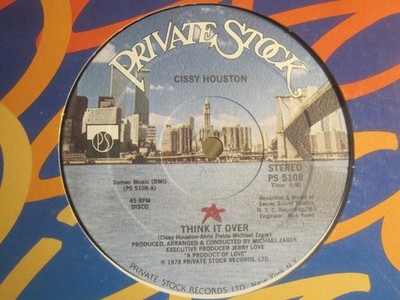 CISSY HOUSTON THINK IT OVER 12'' ORIG '78 PRIVATE STOCK PS-5108 DISCO FUNK VG+