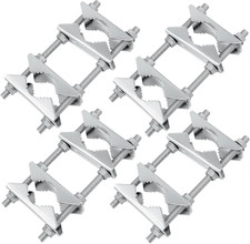 4 Pack Antenna Mast Clamp 2 inch Pole to Pole Mounting Kits Heavy Duty
