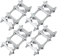 4 Pack Antenna Mast Clamp 2 inch Pole to Pole Mounting Kits Heavy Duty