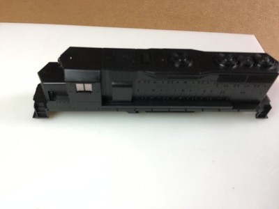 Black Unmarked Diesel Locomotive Shell ONLY HO Scale Trains