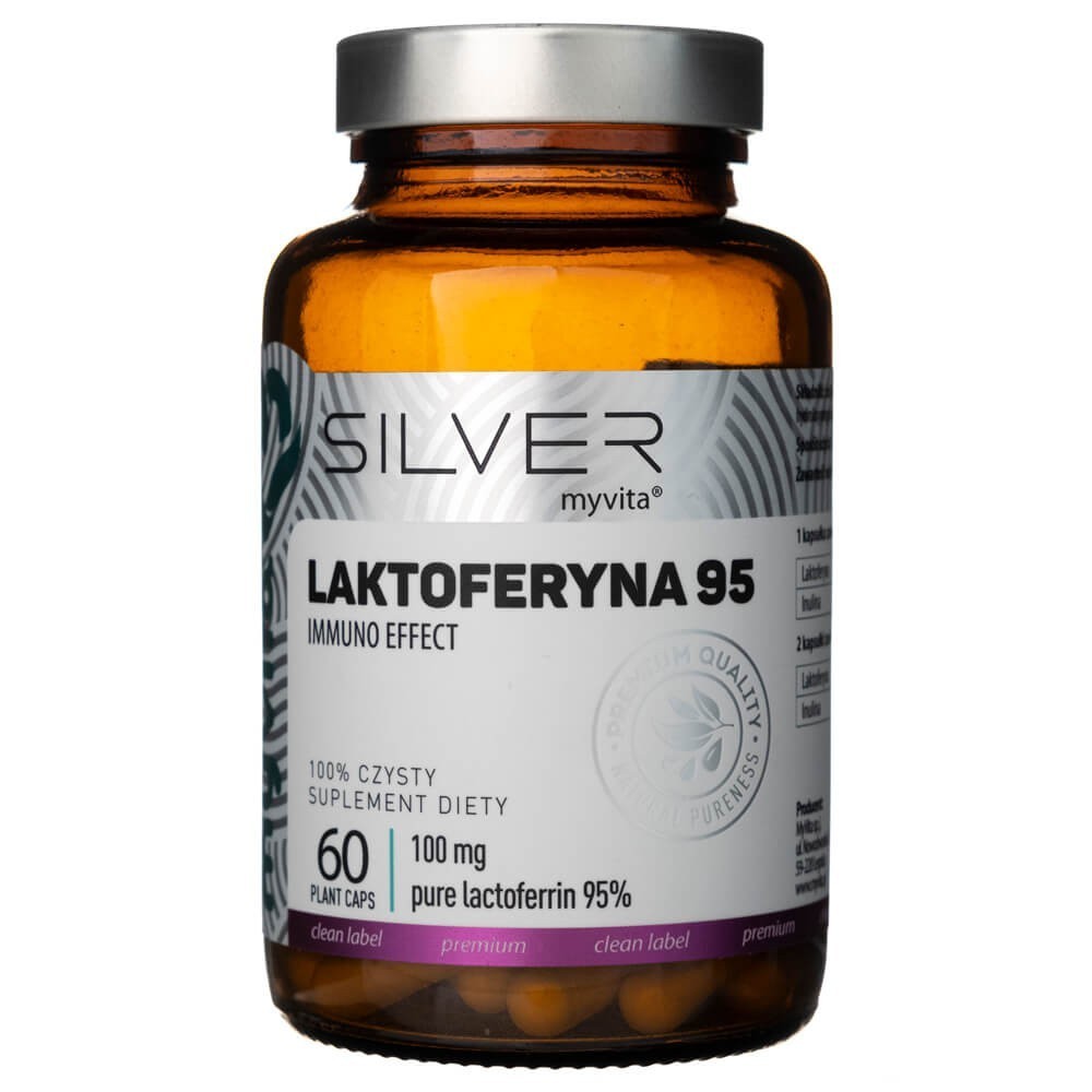 Lactoferrine 100 mg MyVita Silver pour l'immunité en 60 capsules