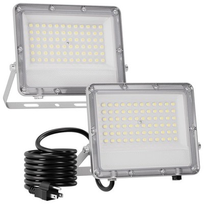 Ceena 60W Plug in LED Flood Lights Outdoor, 6000lm Super Bright LED Work Ligh...