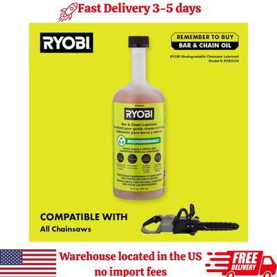 #ad Ryobi Bar And Chain Oil 24 Oz. Chainsaw Lubricant $9.97