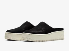 Women's 9 M Nike Air Force 1 Lover XX BV8249-001 Zoom Sail Black Shoes Mule Clog