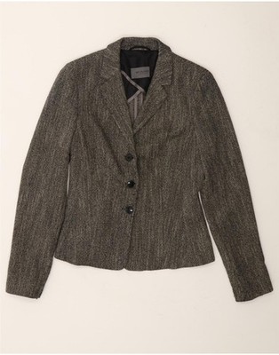 SIR OLIVER Womens 3 Button Blazer Jacket UK 10 Small Grey DI45