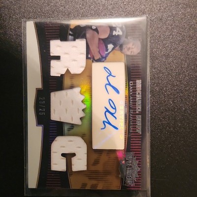 2006 Topps Triple Threads Gold Patch Auto Michael Huff /25 Oakland Raiders