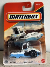 Matchbox #50/125 Road Roller Road Construction Vehicle Steam Roller Die Cast Toy
