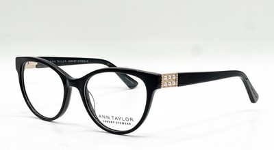 NEW ANN TAYLOR AT014 C01 BLACK AUTHENTIC EYEGLASSES 51-17