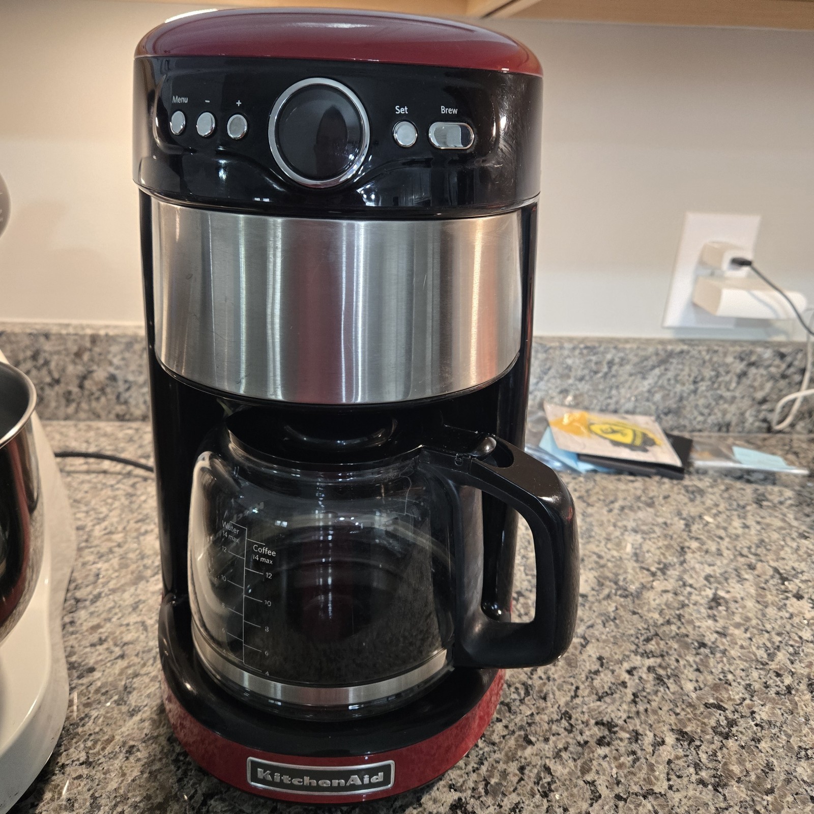 KitchenAid KCM1402ER Empire Red 14-Cup Programmable Coffee Maker
