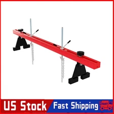 1100Lbs Engine Support Bar Engine Transverse Bar 2 Point Lift Holder w/Dual Hook