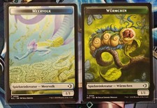 Meervolk / Würmchen - ECL-8 - Token - NM - Deutsch - MTG - Merfolk / Worm