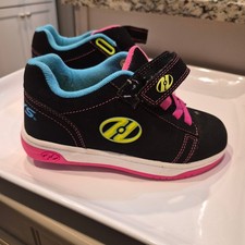 Heelys Dual Up Kids Black Pink Blue Lime Green 2-Wheel Roller Skate Shoes size 3