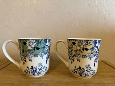 Johnson Brothers England Devon Cottage Blumen Kaffee Tee Tassen x 2