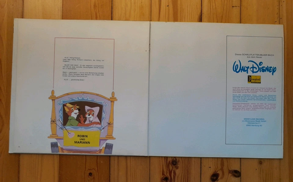 Walt Disney - Robin Hood LP Gatefold Bilderbuch | NM | 1978 Disneyland 0056.508 - Bild 3 von 4