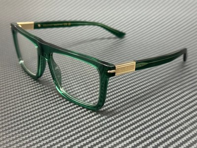 GUCCI GG1504O 007 Green Gold Unisex 56 mm Large Eyeglasses