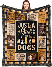 Dog Mom Gifts for Women Blanket 60" x 50" - Dog Owner/Themed Gifts for Dogs Moms