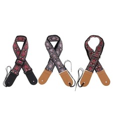 Fully Adjustable Guitar Strap W/ Pick Holder For Guitar
