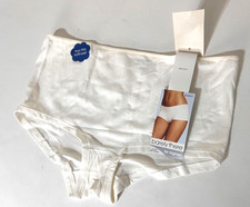 New Vintage Barely There Seamless Brief Size 7 Large Modal White Granny Panties
