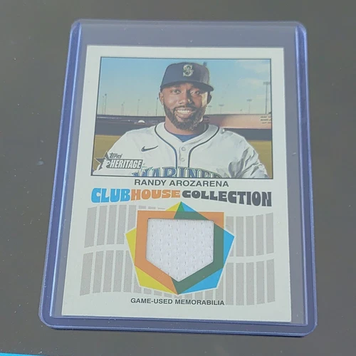 Topps 2026 Heritage Randy Arozarena CCR-RAR Clubhouse Collection Relics Mariners