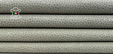 GREY SHINY PRINT Strong Italian Goatskin Goat Leather 2 skins 8 sqf 0.9mm C6431