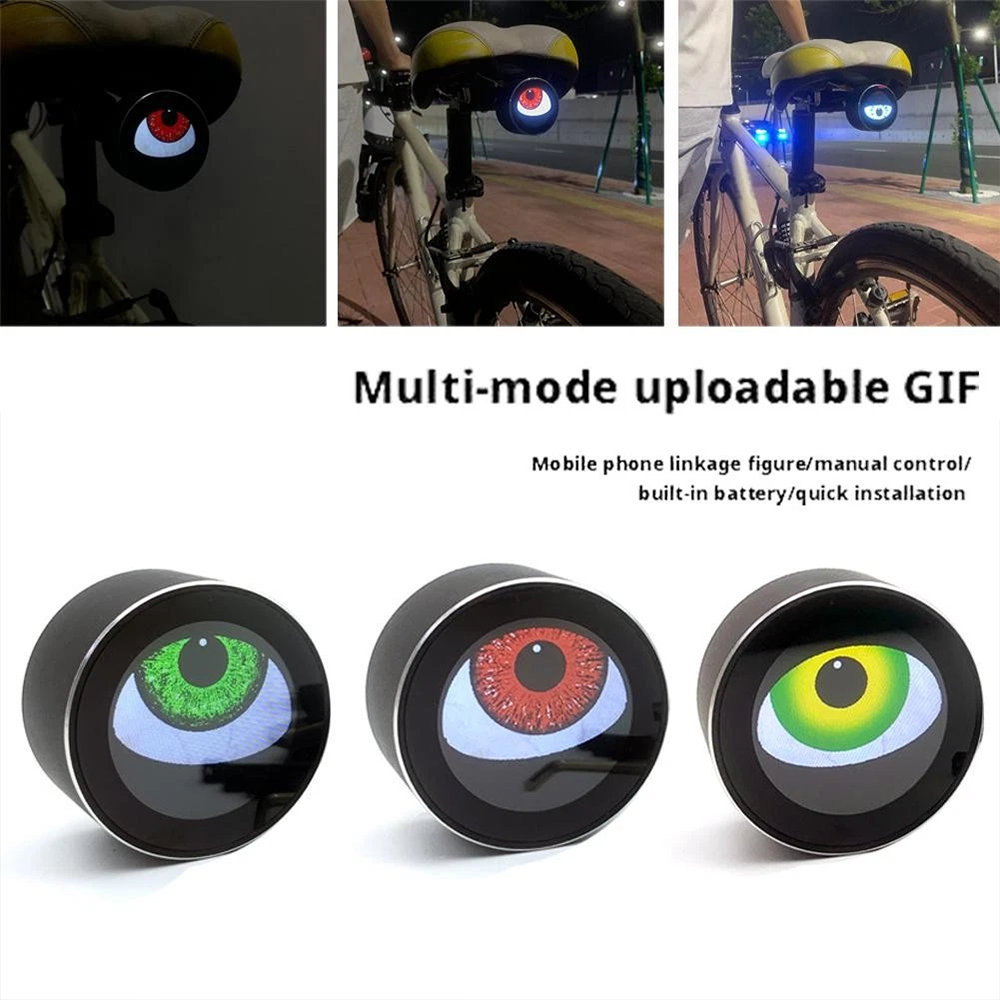 Teufelsaugen-Fahrradrücklicht – Cooles Design, Multi Blinkmodi, Wasserdicht, Ideal Für Nachtfahrten Und MTB
