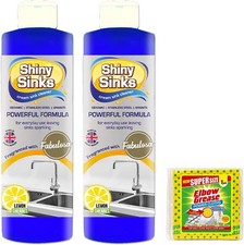 Shine Sinks Lemon Sherbet (2X 250 ml), a Superb Cream Cleaner for use on Cerami 31.28 per litre