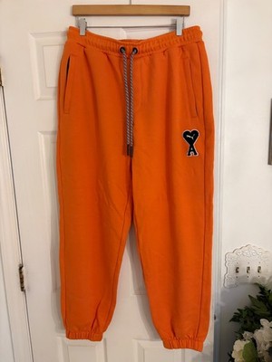 Puma x AMI Mens Sweatpants Jaffa Orange L Large NWT New With Tags 