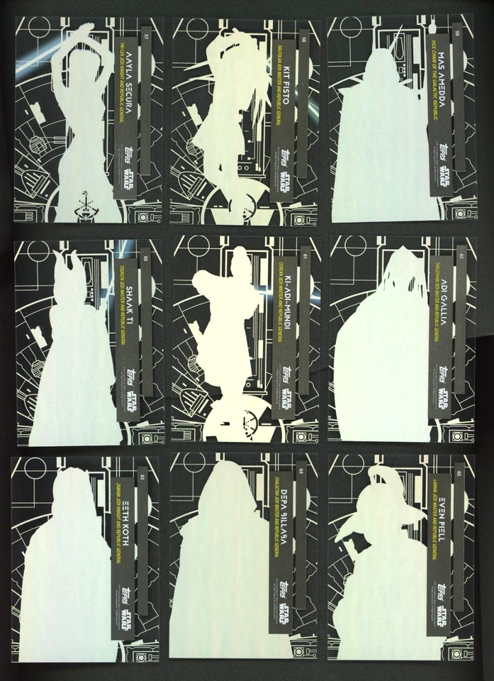 2015 Star Wars High Tek Form 2 Pattern 2 Complete 56 Card Set - Image 4 of 4