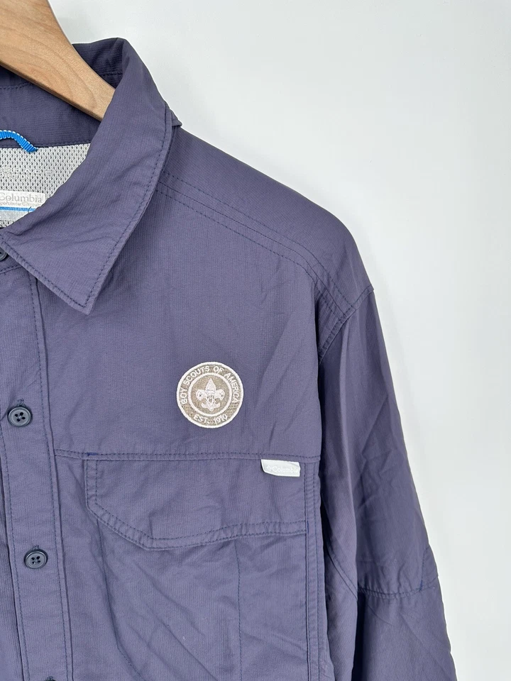 Columbia Boy Scouts of America Men’s Shirt Vented Shirt Polyester Size Large - Image 4 of 4