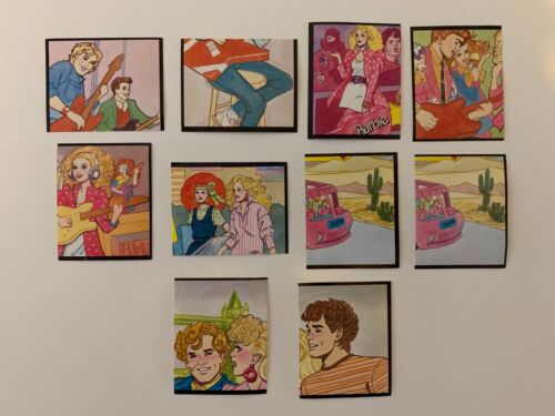 1986 Barbie Panini stickers lot of 10:  26, 29, 36, 38, 46, 58, 93, 93, 190, 191 - Picture 1 of 8