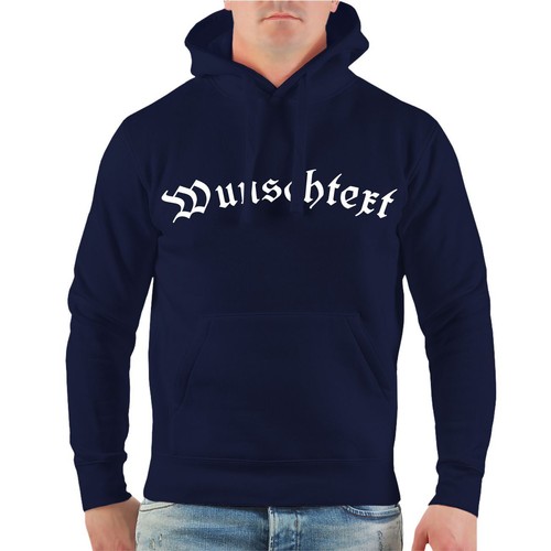 Kapuzenpullover WUNSCHTEXT Reisegruppe Hässlich Hoodie mannschaft festival - Bild 6 von 31