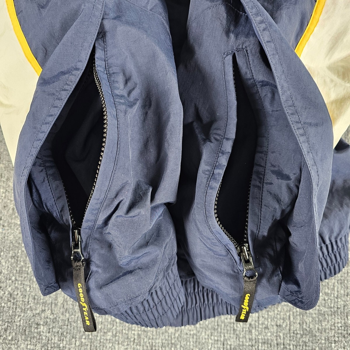 Vintage Goodyear Official #1 in Racing Jacket Mens XL Navy