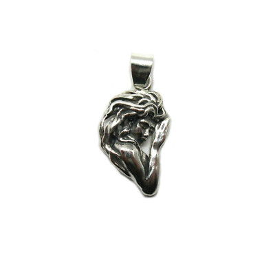 Sterling Silber Anhänger solide 925 Schlafende Schönheit handgemacht Empress
