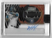 2022 Topps Clearly Authentic Now Generation Yordan Alvarez Auto Serial # 20/75