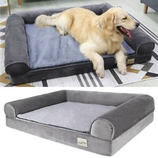 Jumbo XXXL Calming Dog Bed Orthopaedic Sofa Waterproof Washable Cover Plush Mat