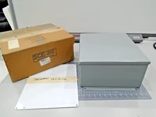 NEW Saginaw  Controls SCE-1412CH Enclosure 14 x 12 x 6 Type 12 Panel Hoffman