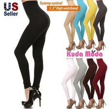 Women's Tummy Control High Waist Waistband Full Length Leggings Yoga Club Pants