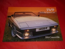 1986 TVR 280i 390SE 350i Convertible Brochure Brochure Depliant Folleto