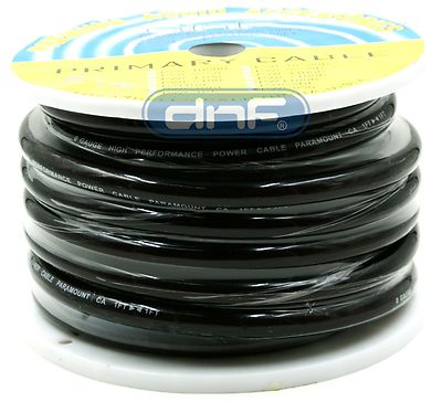 0 Gauge 25Feet Black Amplifier Power/Ground Wire 0 Gauge Premium SOFT Wire Cable