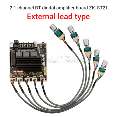 ZK-ST21 100W+100W+200W 2.1 Channel Bluetooth Subwoofer Digital Power Amplifier