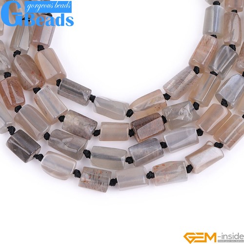Natural Assorted Gemstone Faceted Tube Column Beads for Jewelry Making 8x12mm - Picture 163 of 192