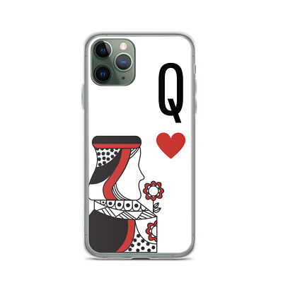Queen of Hearts Clear Case for iPhone®