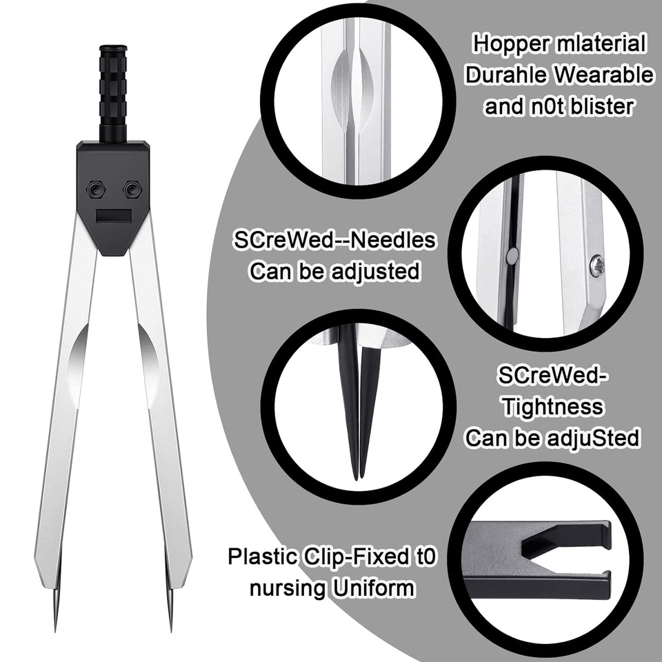 EKG Caliper ECG Calipers Measuring Tool with Ruler Electrocardiogram
